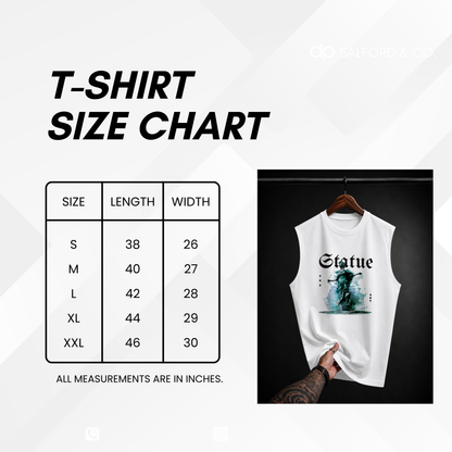 Premium Sleeveless T-Shirt Statue Graphic