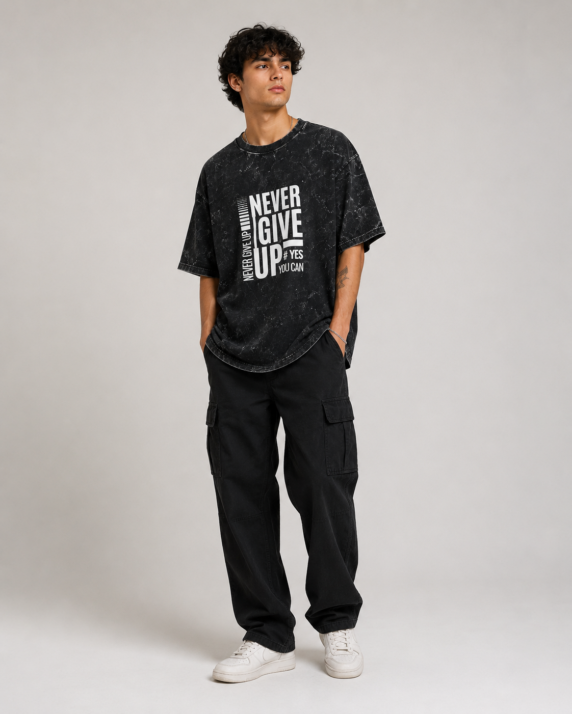 Unisex Acid Washed Oversized Tee