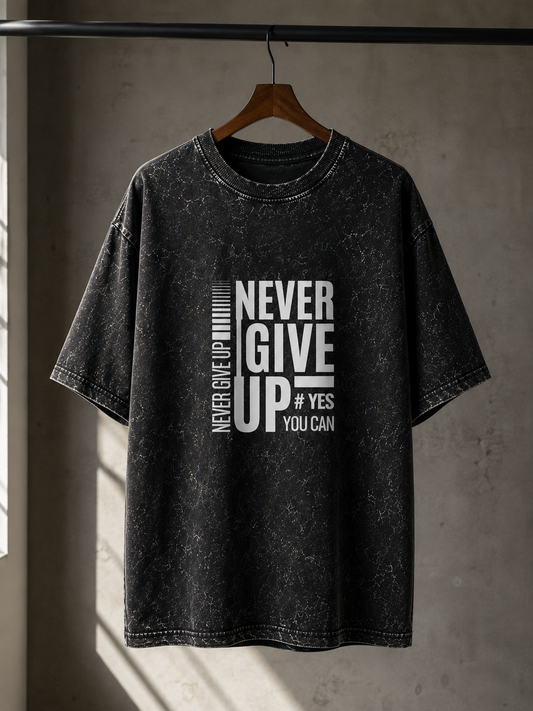 Unisex Acid Washed Oversized Tee