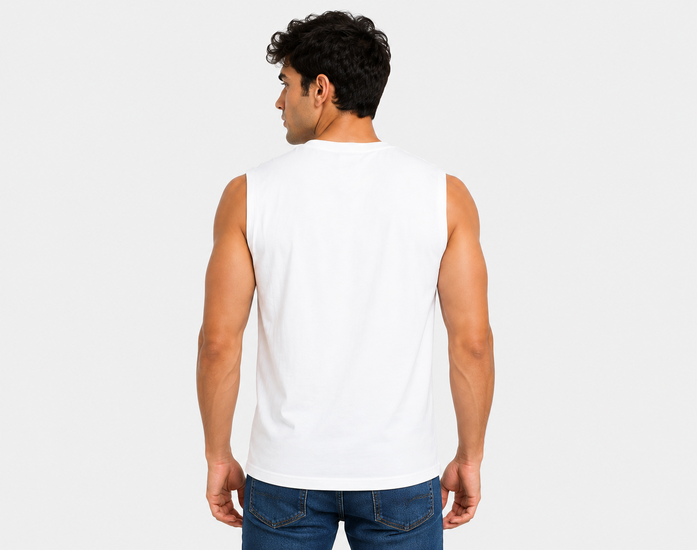 Premium Sleeveless T-Shirt Statue Graphic