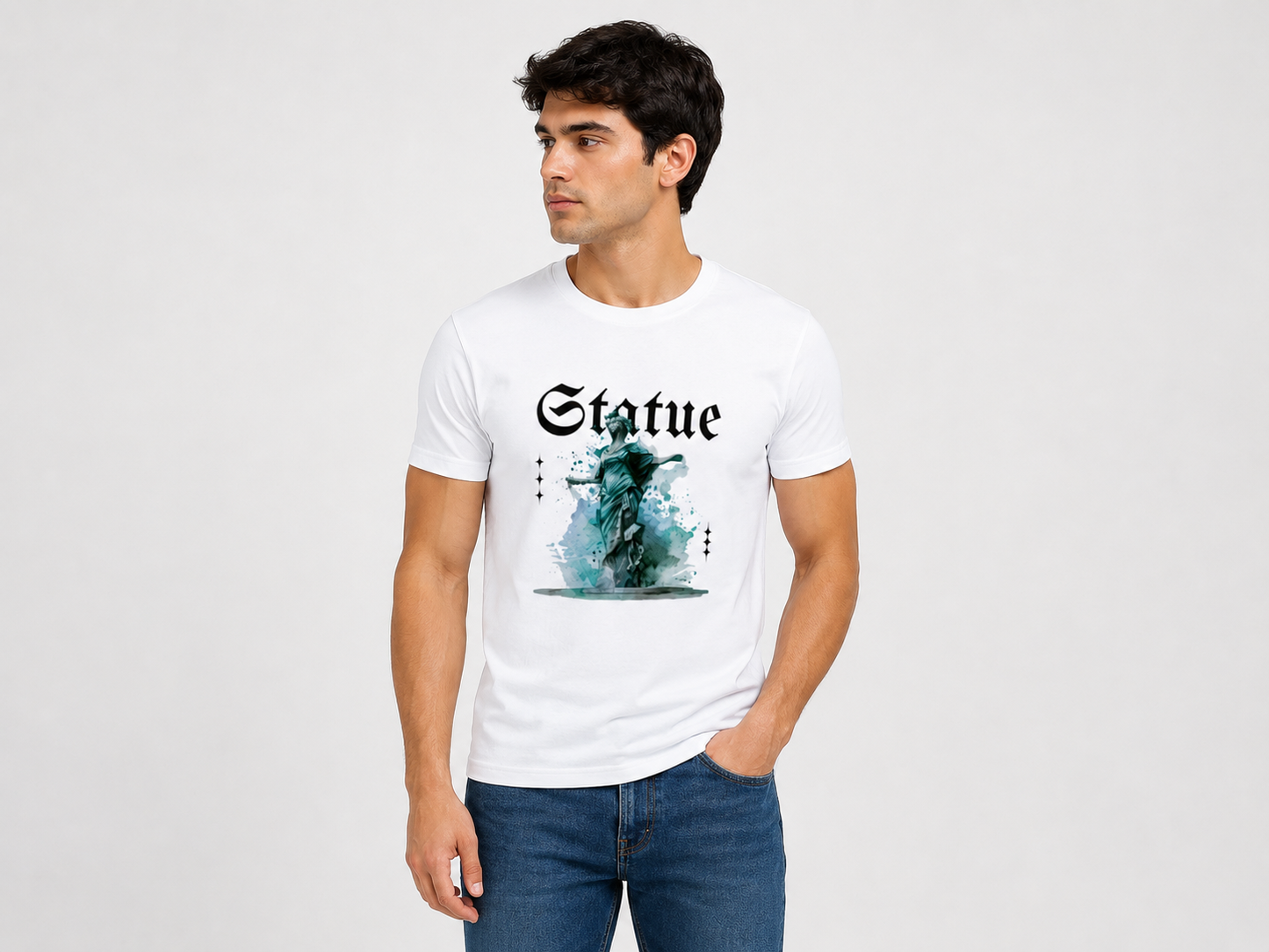 Statue Graphic Premium Regular Fit T-Shirt